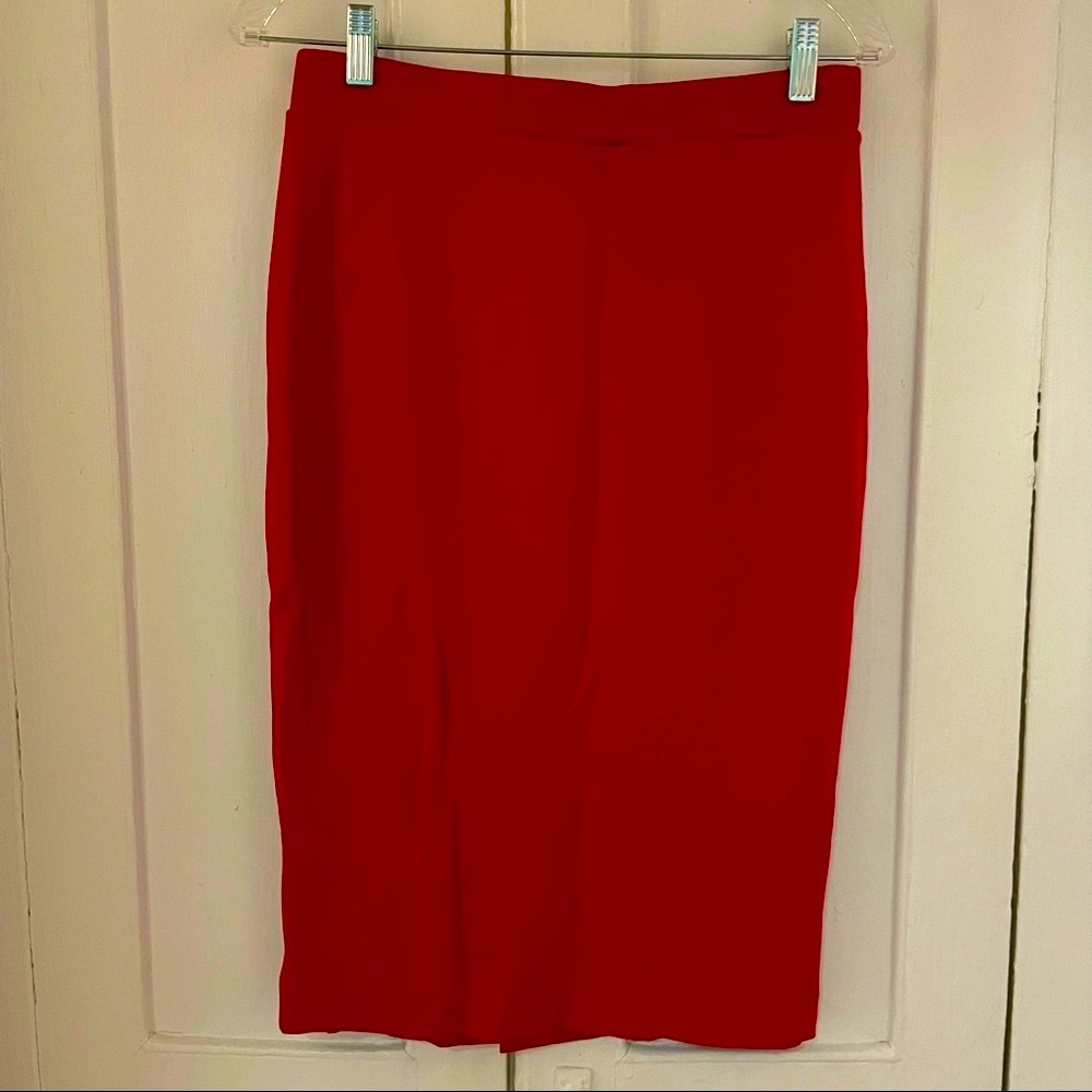 Red Pencil Skirt